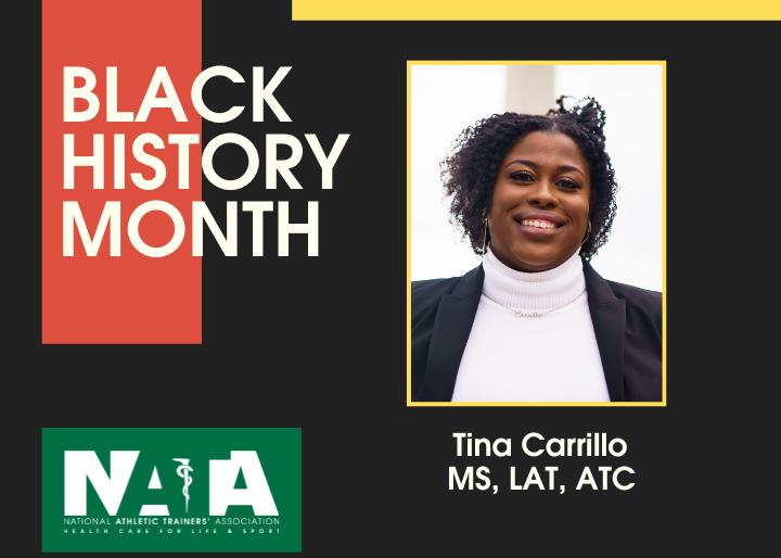 Black History Month, Tina Carrillo, MS, LAT, ATC