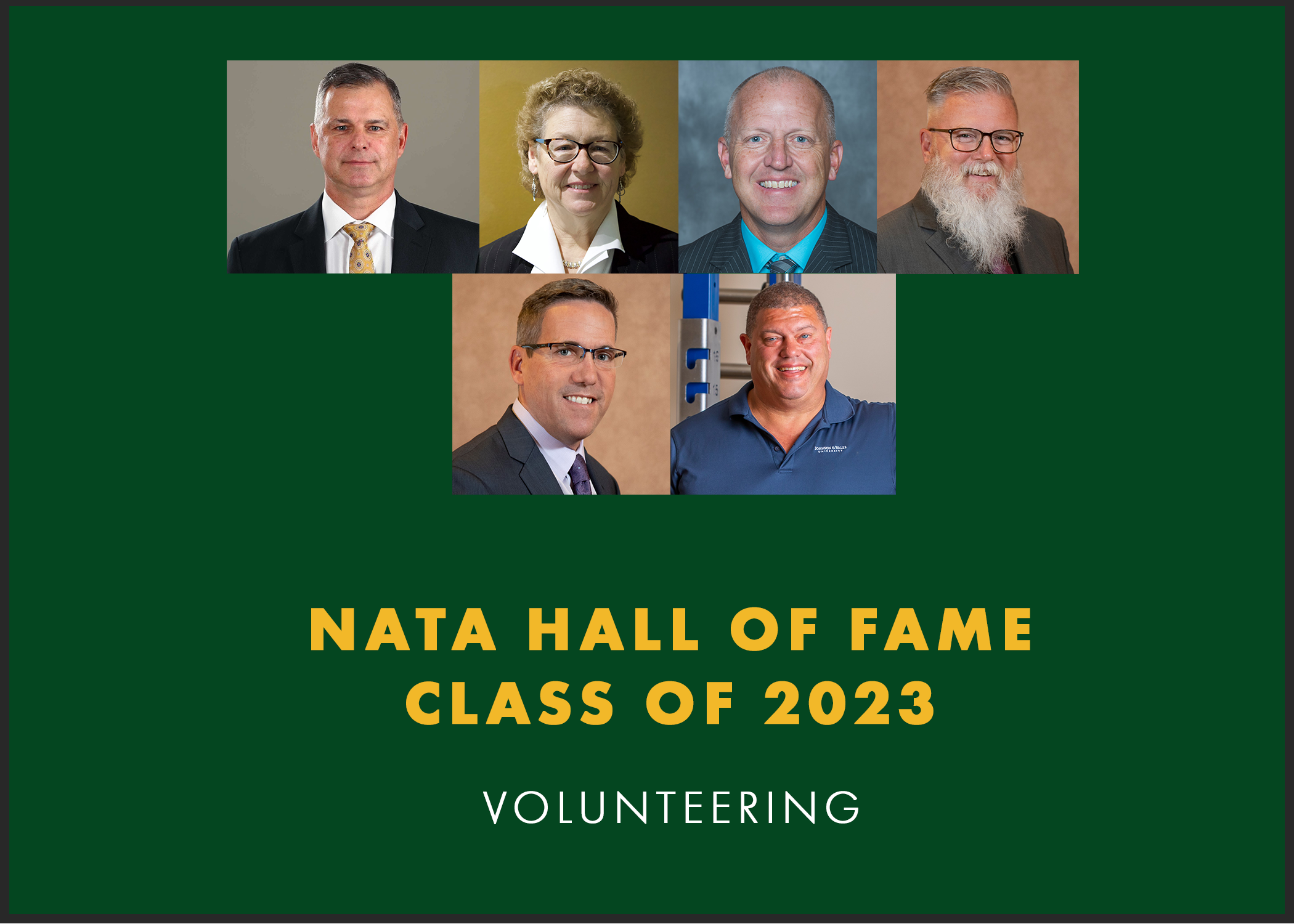 NATA Hall of Fame Class of 2023: Volunteering