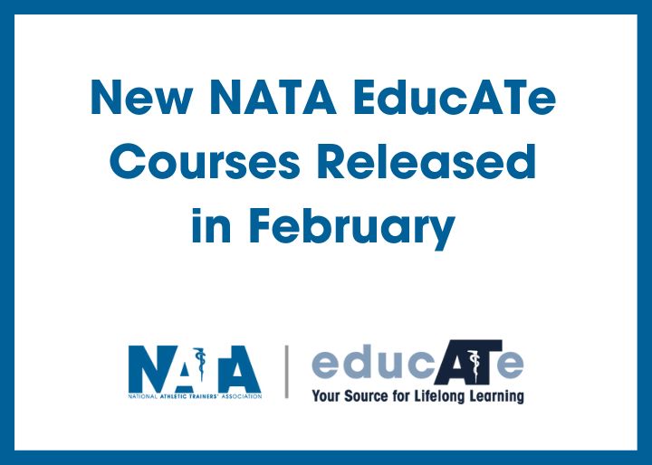 New NATA Educate courses released in February