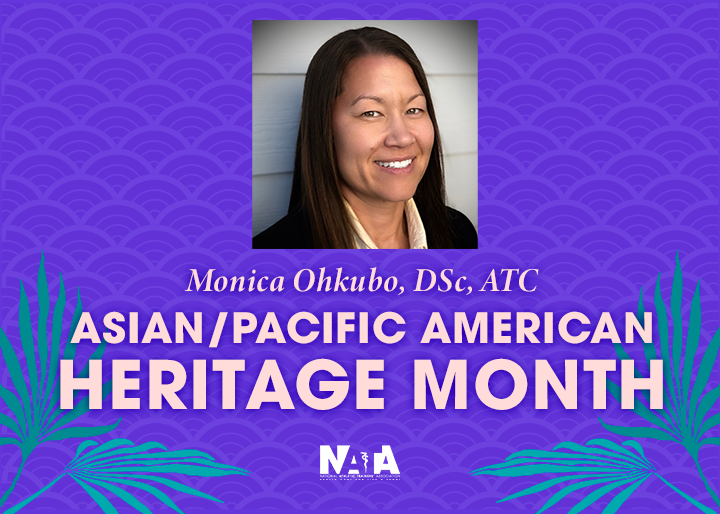 Monica Ohkubo, DSc, ATC, Asian/Pacific American Heritage Month 