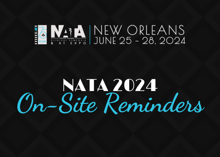 NATA 2024 on-site reminders