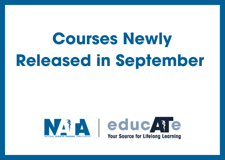 Courses Newly Released in September