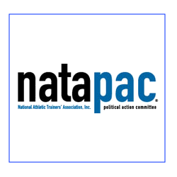 NATAPAC logo with blue edge