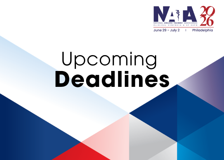 Upcoming deadlines