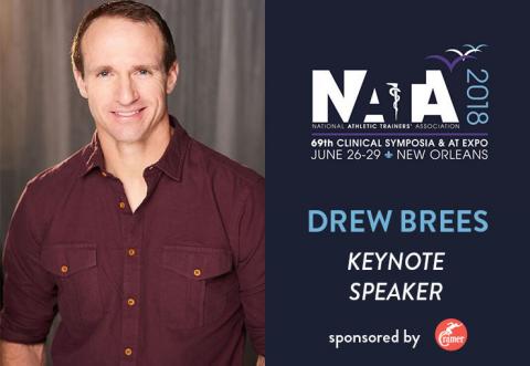 drew brees NATA keynote speaker