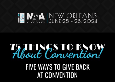 75 things to know about convention! Five ways to give back at convention