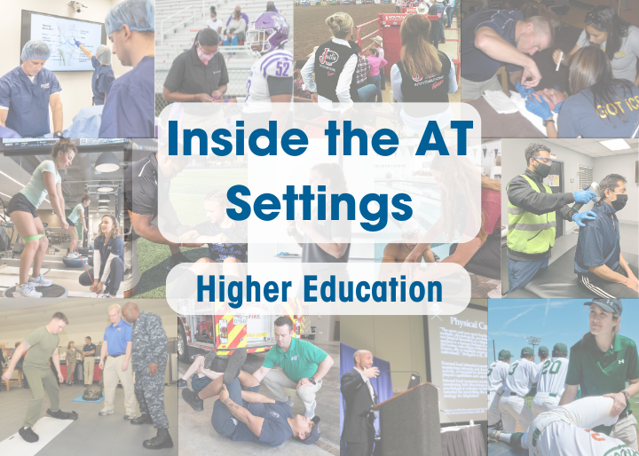 Photo of ATs in their Settings, Inside the AT Settings, Higher Education