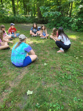 Estime discusses mental health and wellness with the Girl Scouts