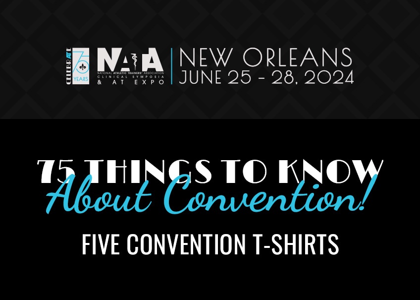 Five convention T-shirts